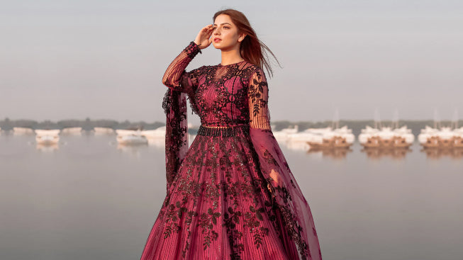 Plum Wedding dress
