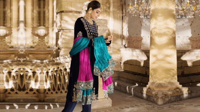 Elegance Redefined: Velvet Dresses for Pakistani Weddings