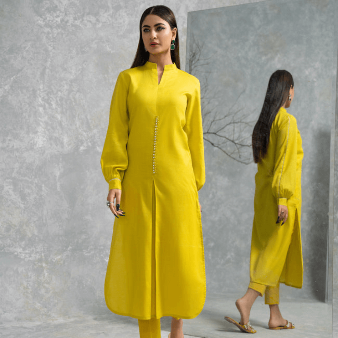 Yellow Color Dress Designs for Girls in Pakistan La Mosak Yellow Color Dress Designs for Girls in Pakistan La Mosak