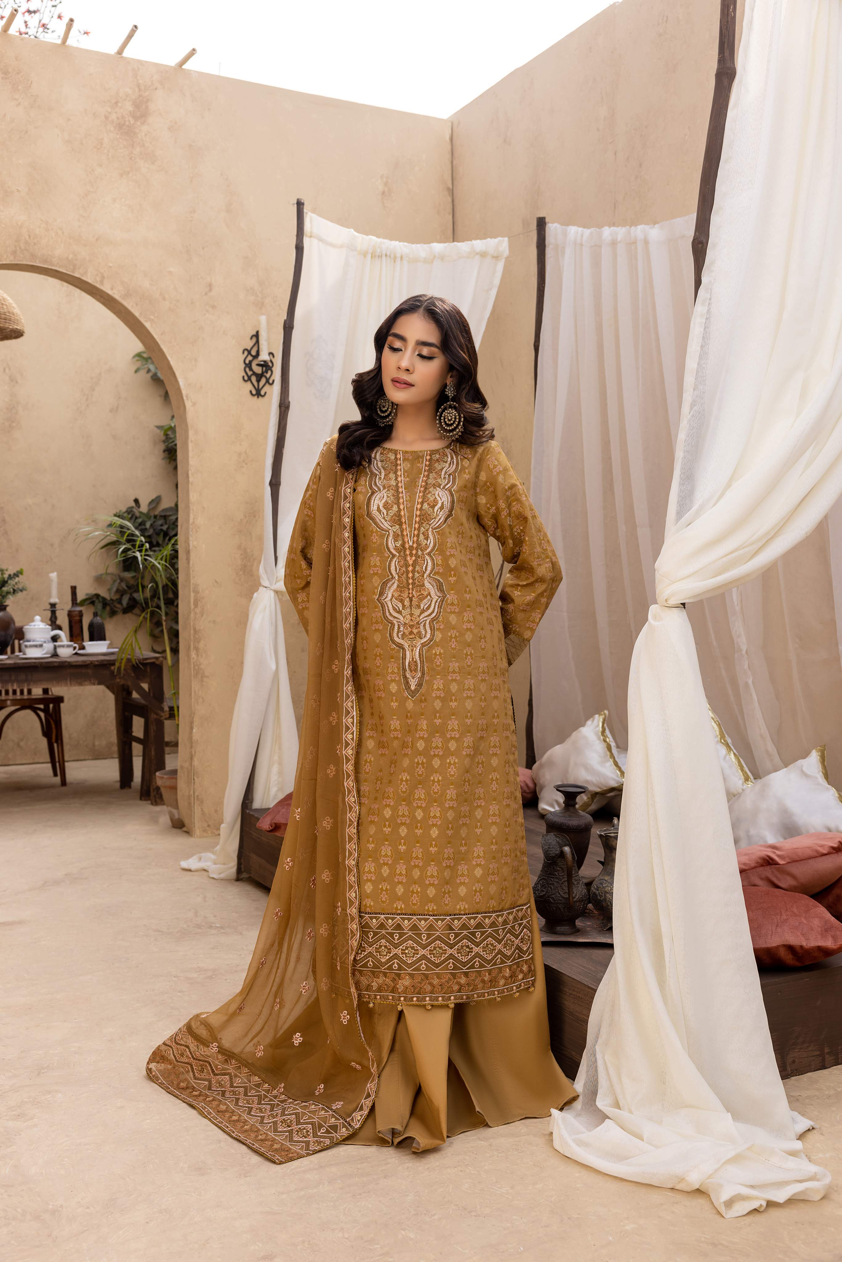 Ishq - Embroidered Jacquard - IS - 06