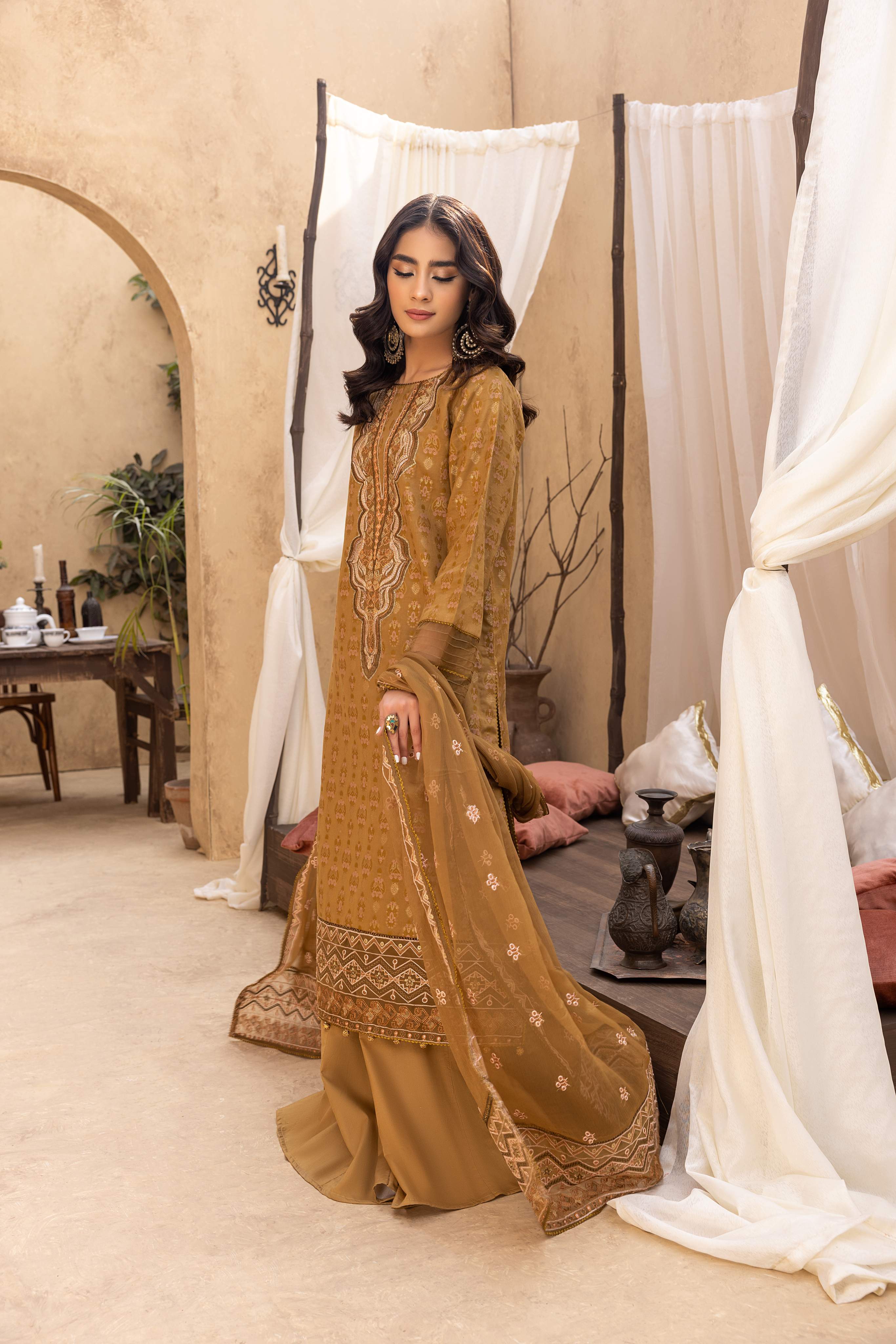 Ishq - Embroidered Jacquard - IS - 06