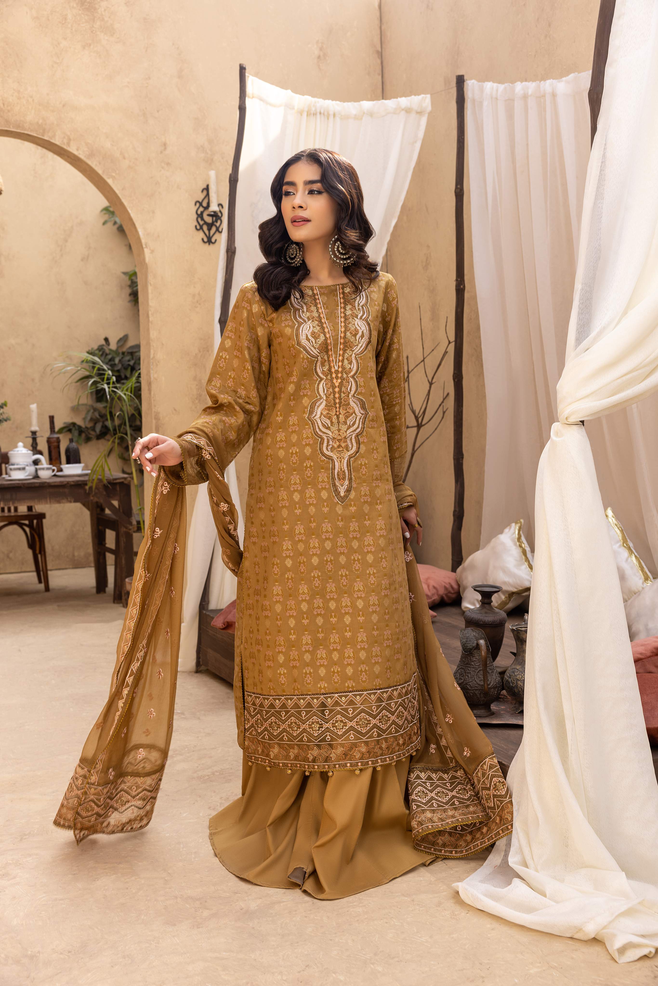 Ishq - Embroidered Jacquard - IS - 06