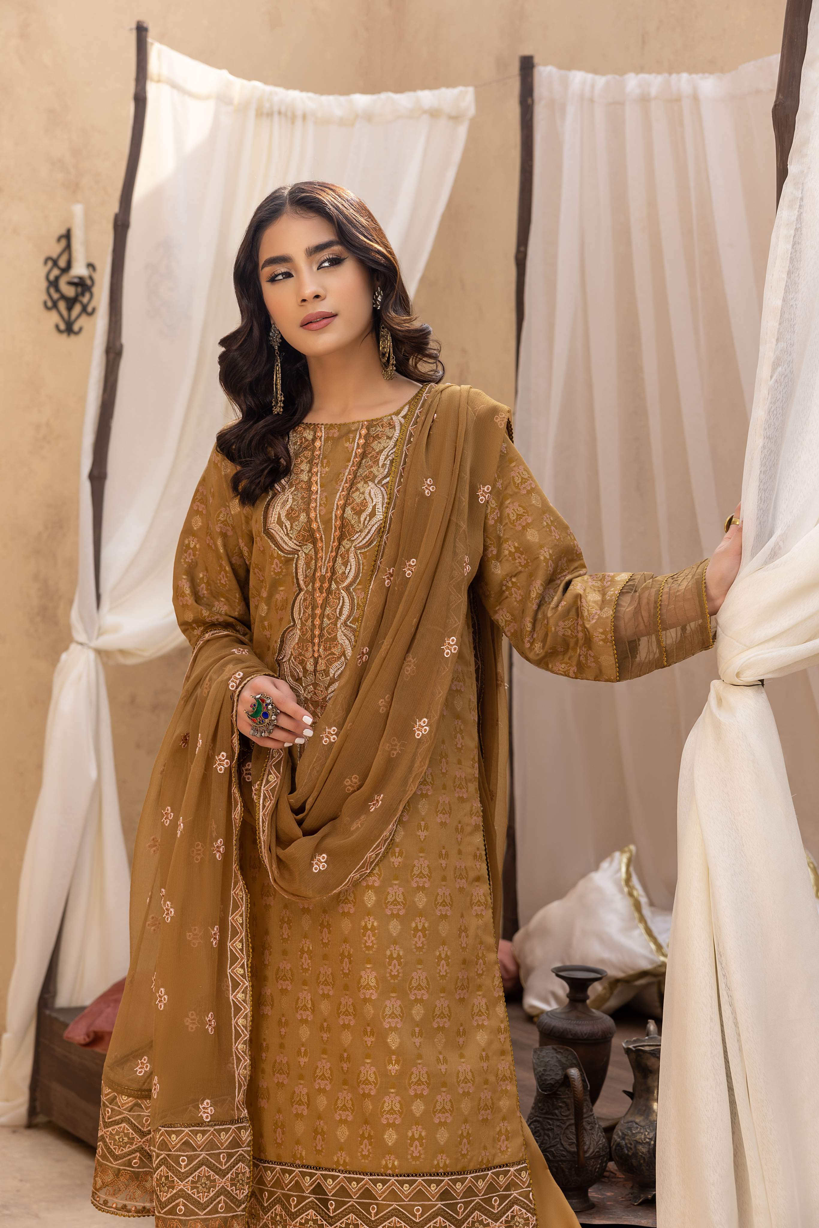 Ishq - Embroidered Jacquard - IS - 06
