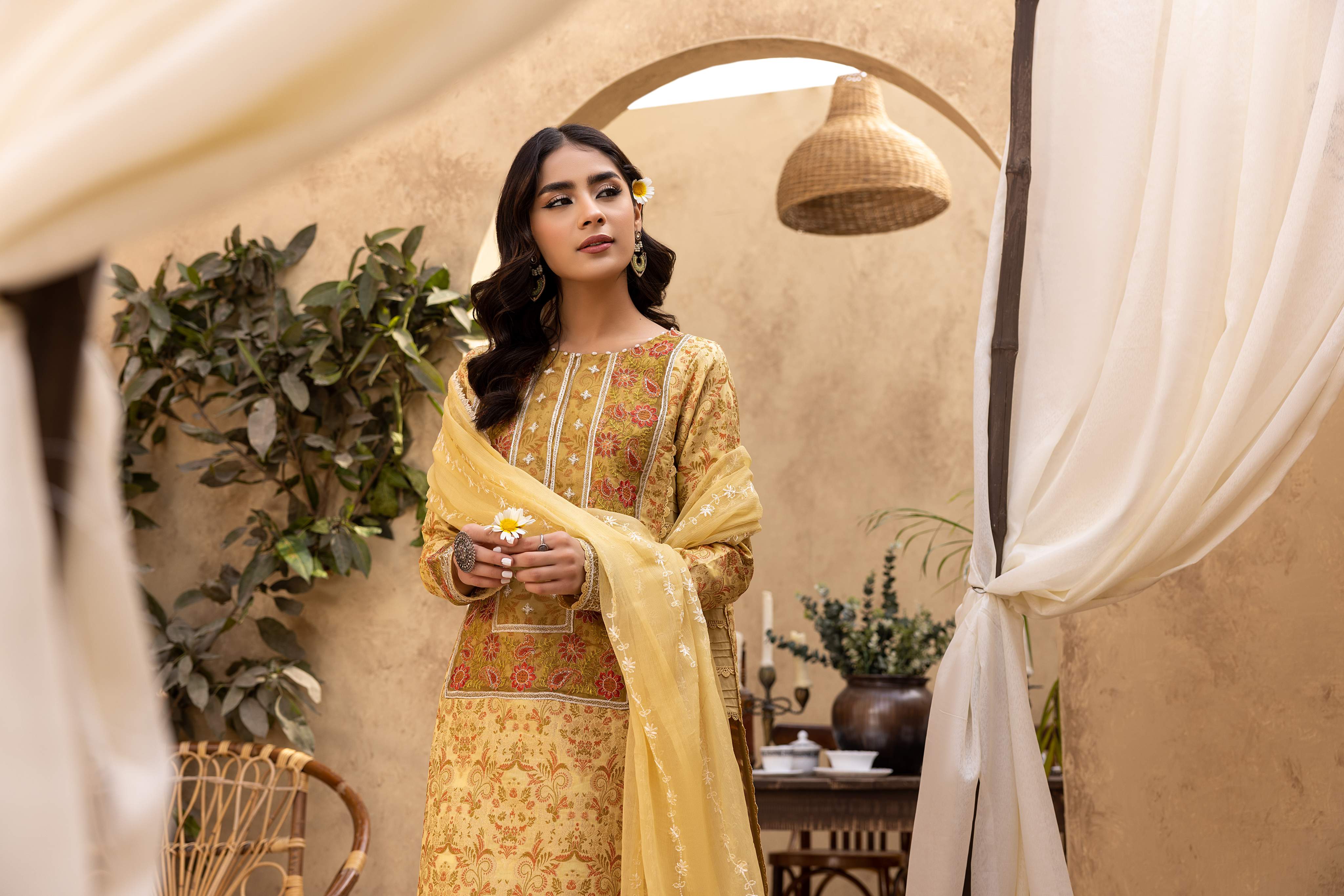 Ishq - Embroidered Jacquard - IS - 02