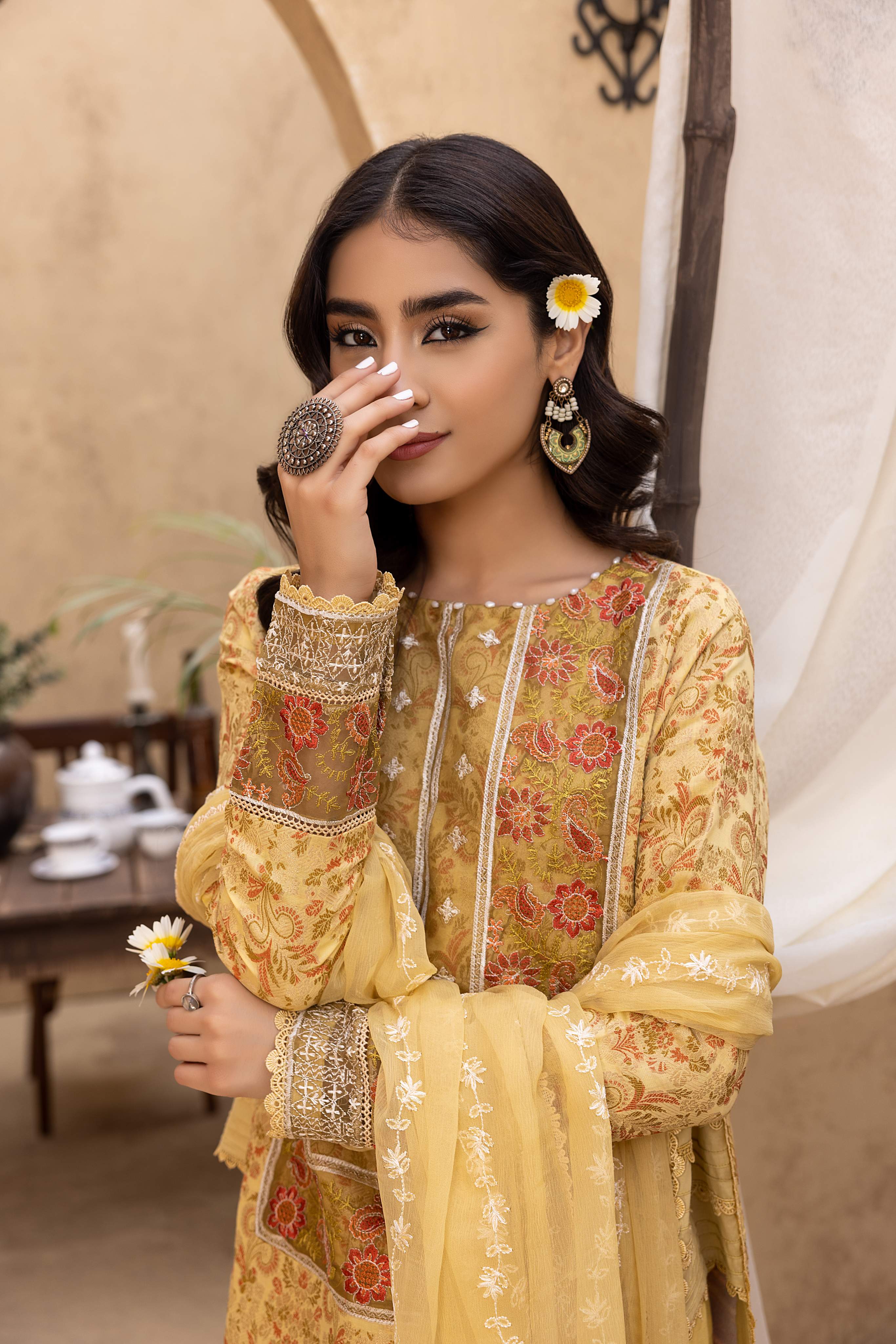 Ishq - Embroidered Jacquard - IS - 02
