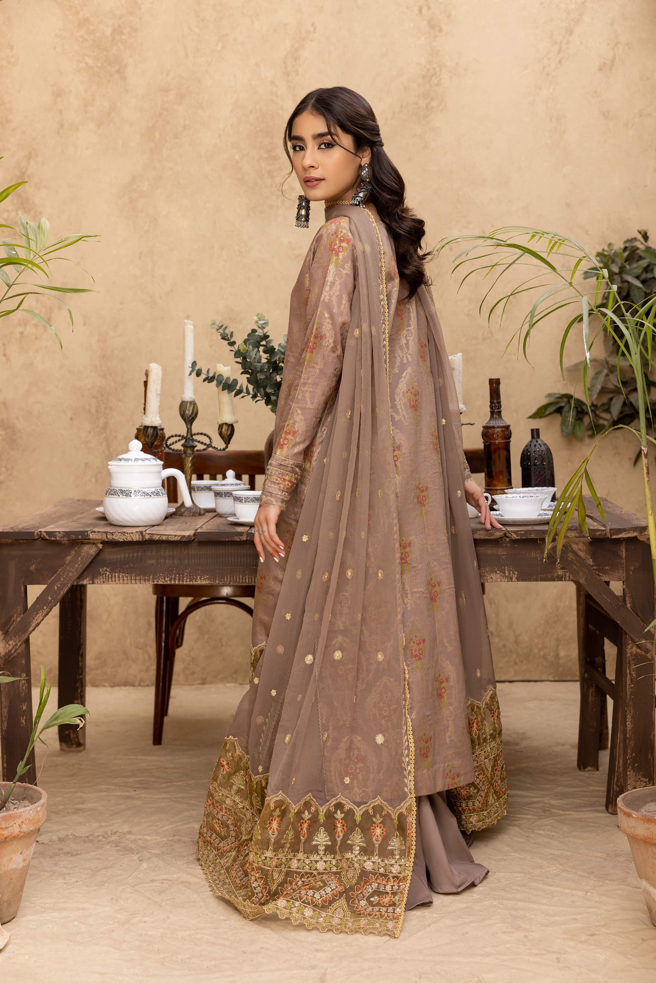 Ishq - Embroidered Jacquard - IS - 09