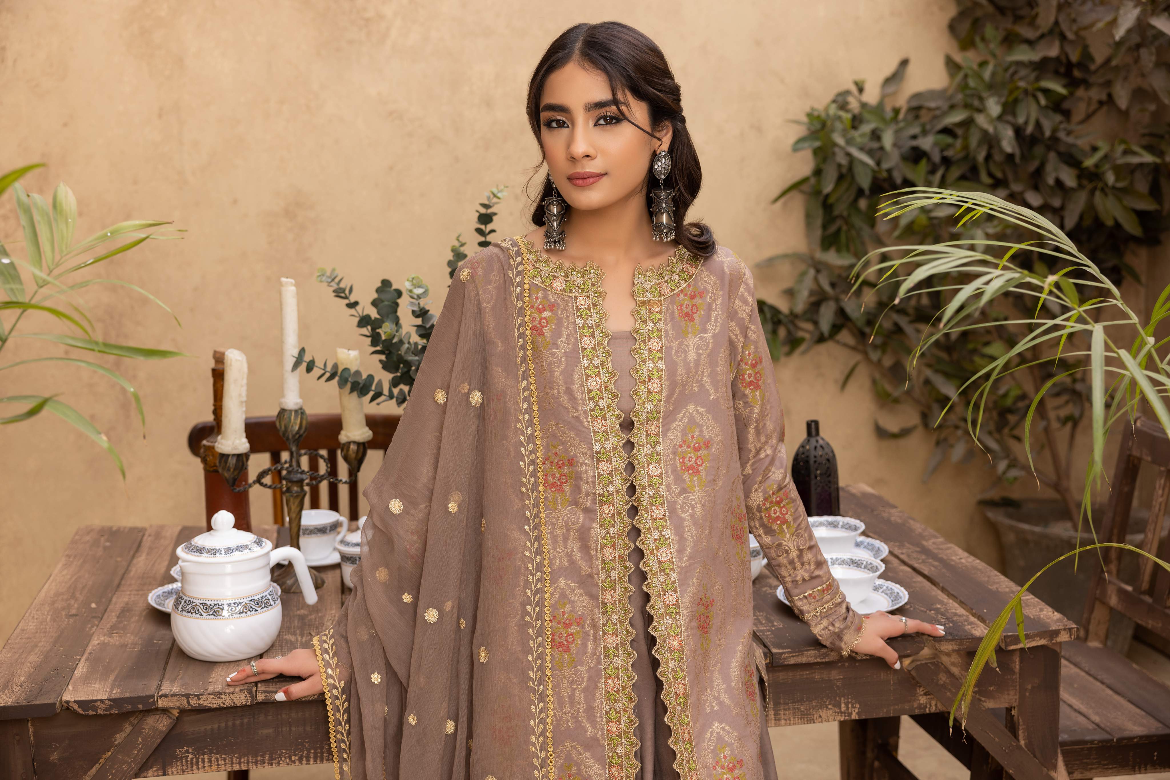 Ishq - Embroidered Jacquard - IS - 09