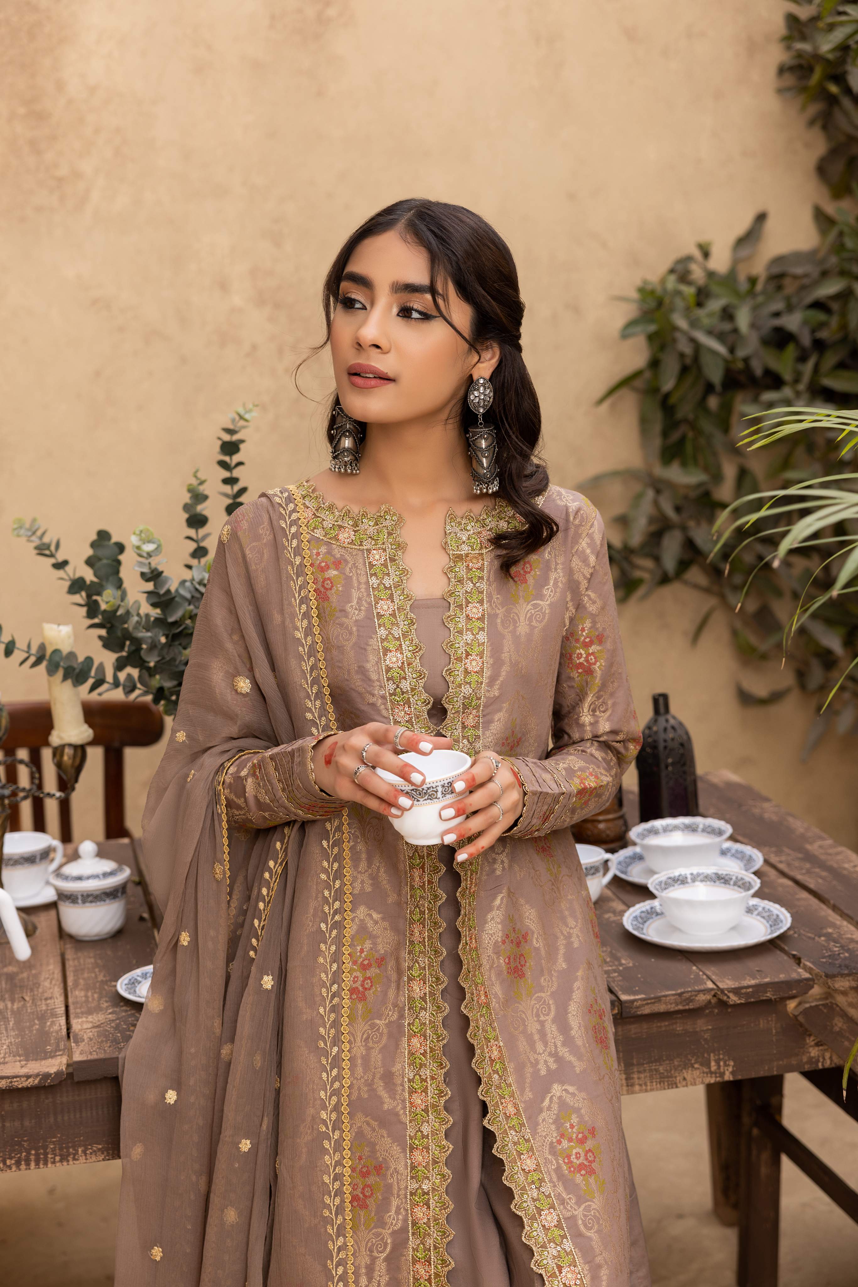 Ishq - Embroidered Jacquard - IS - 09