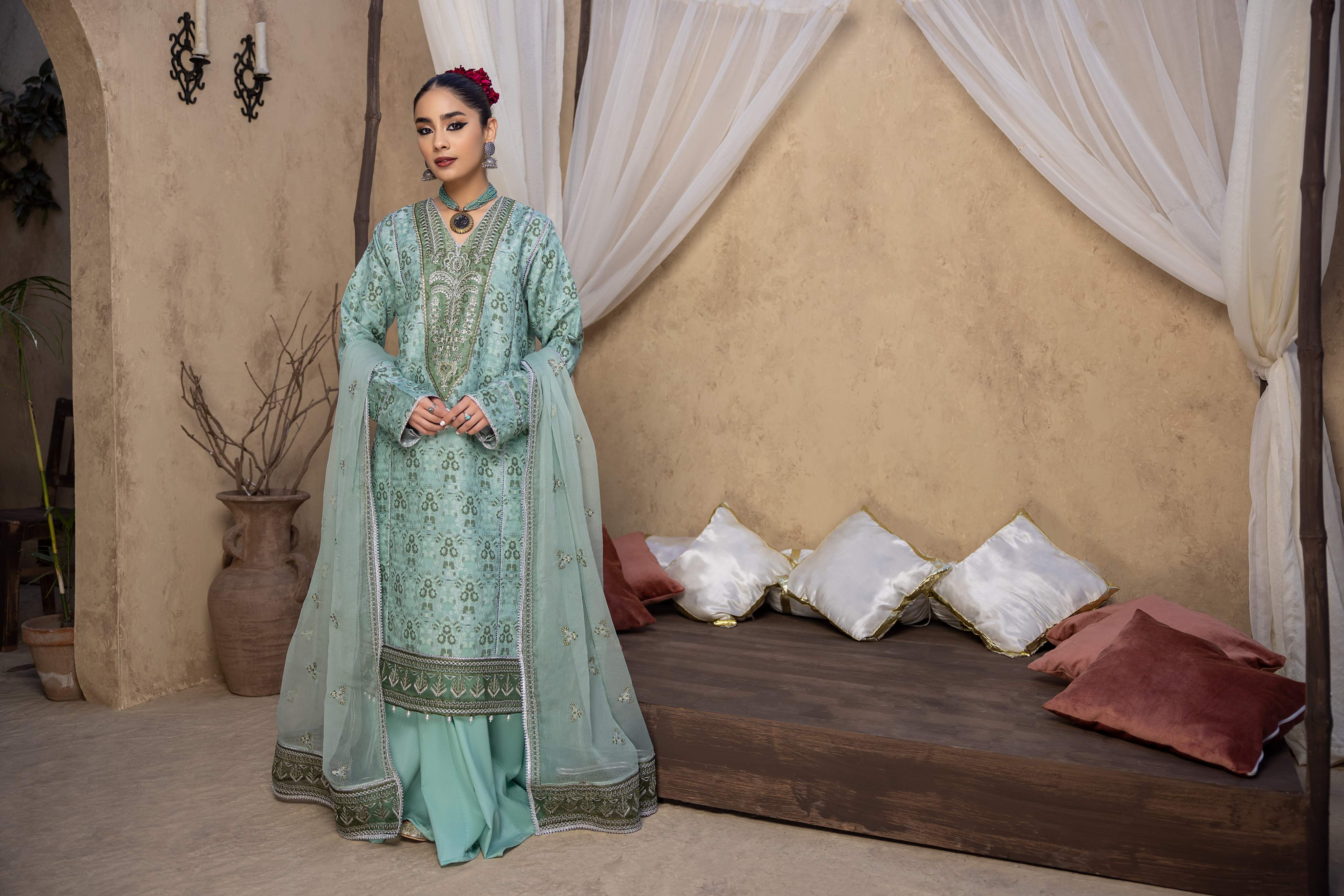 Ishq - Embroidered Jacquard - IS - 05
