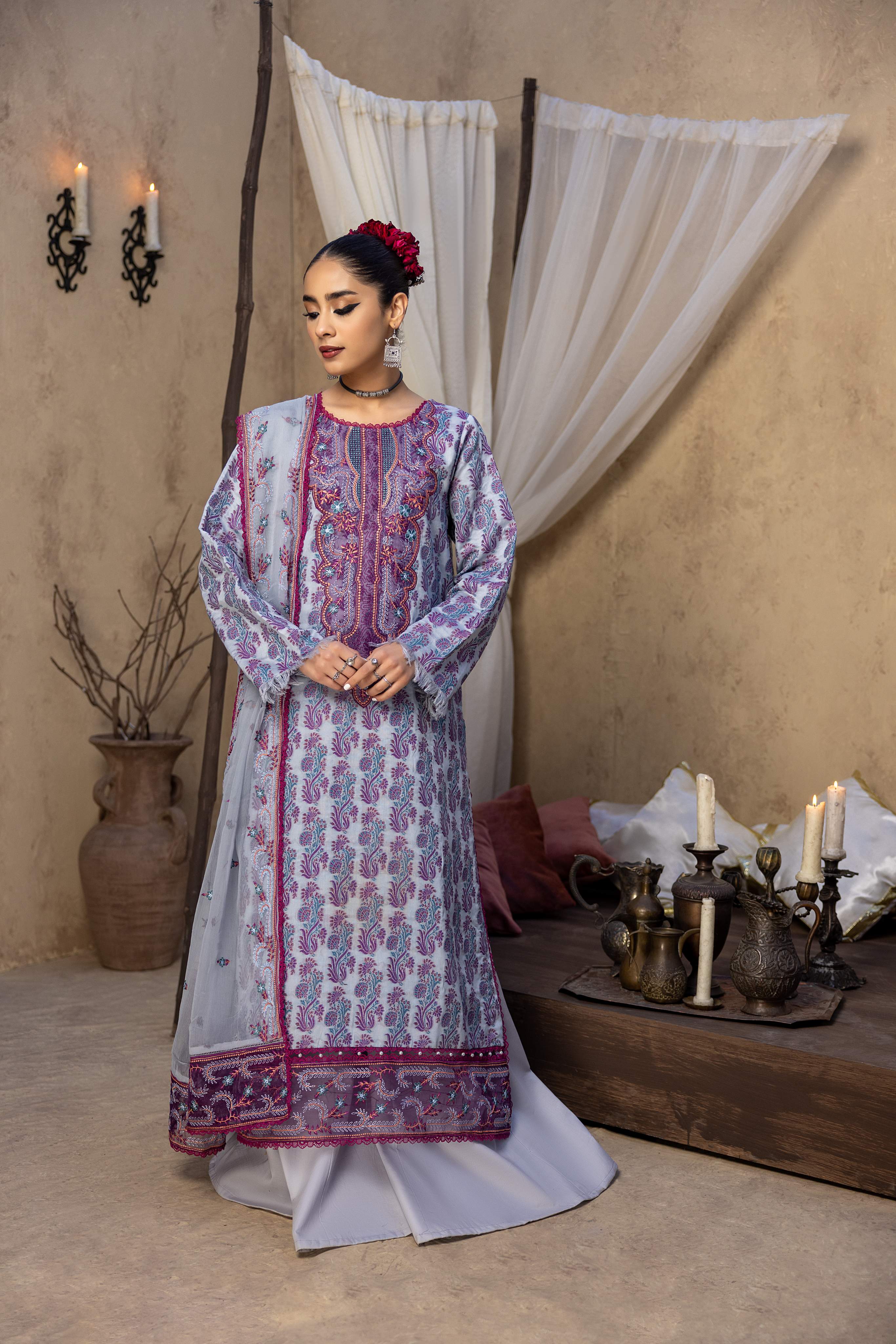 Ishq - Embroidered Jacquard - IS - 03