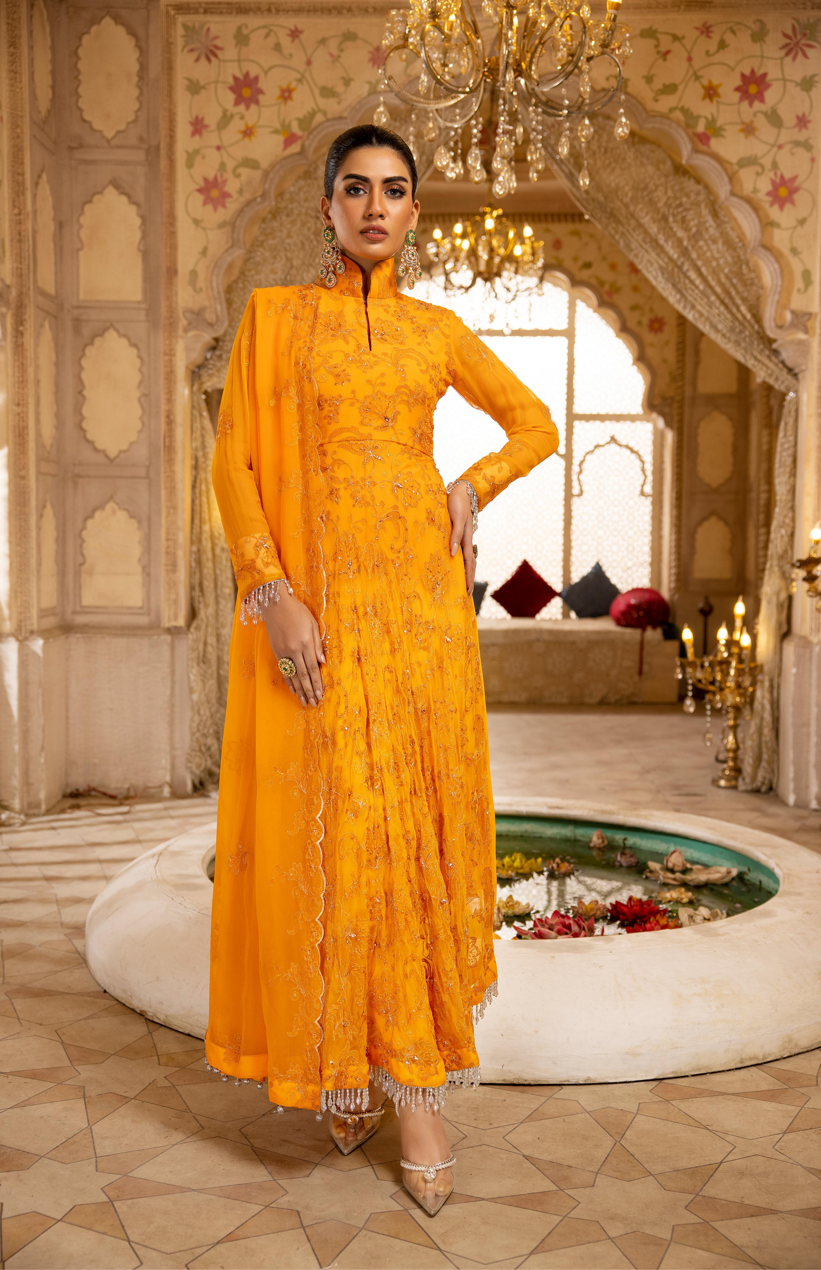 Naqsh N-17 : Unstitched Luxury Chiffon 3PC