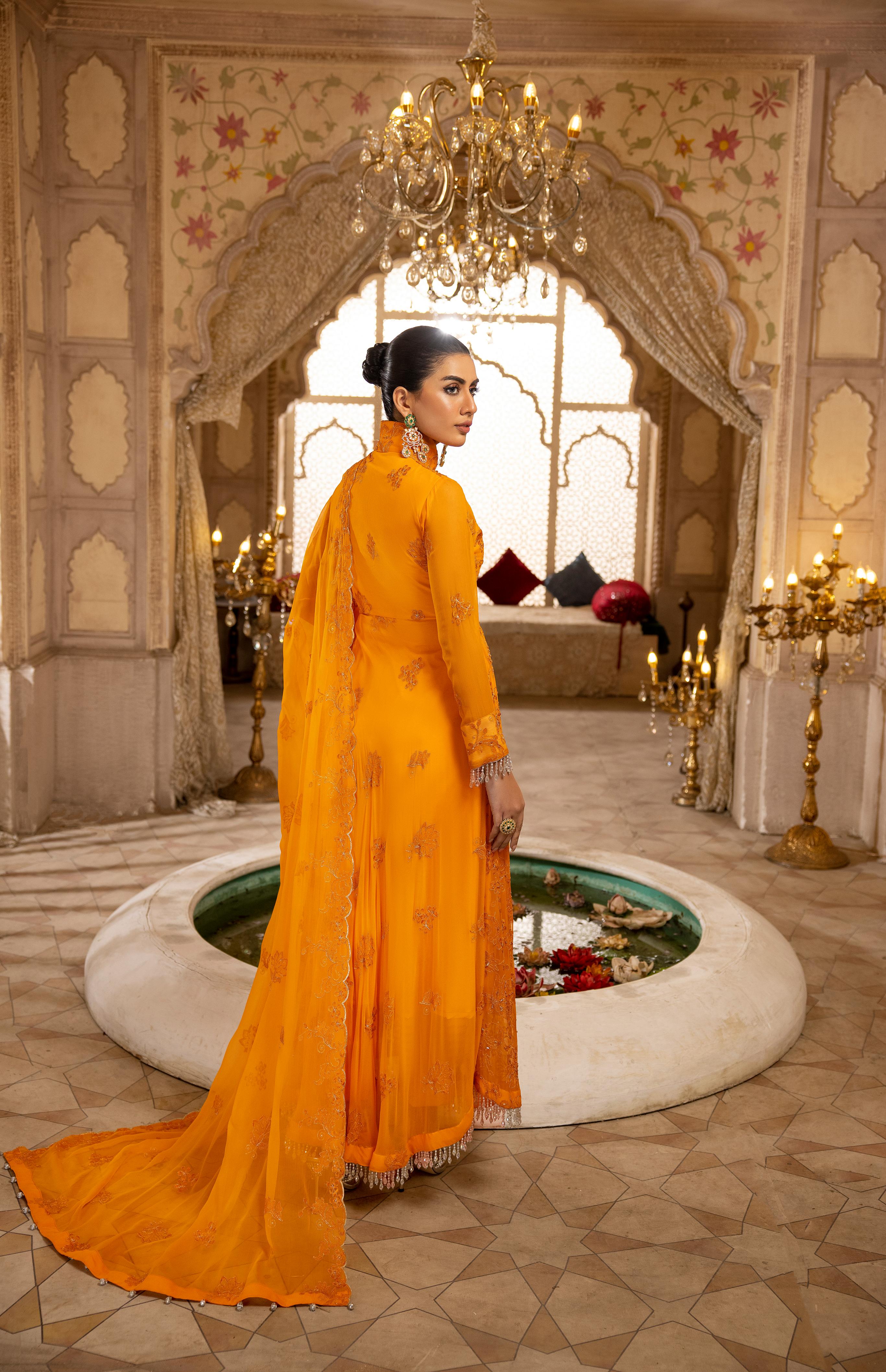 Naqsh N-17 : Unstitched Luxury Chiffon 3PC