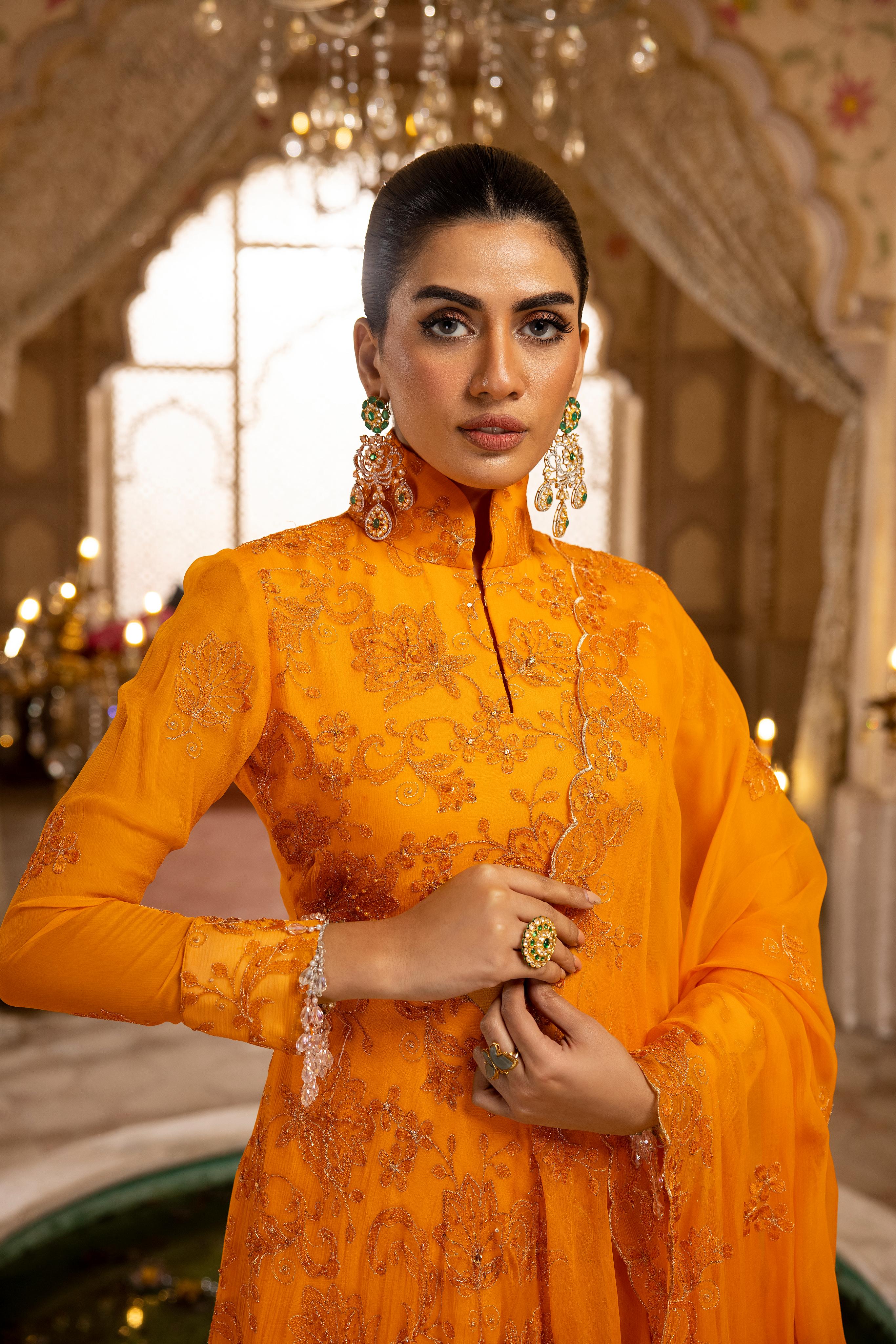 Naqsh N-17 : Unstitched Luxury Chiffon 3PC