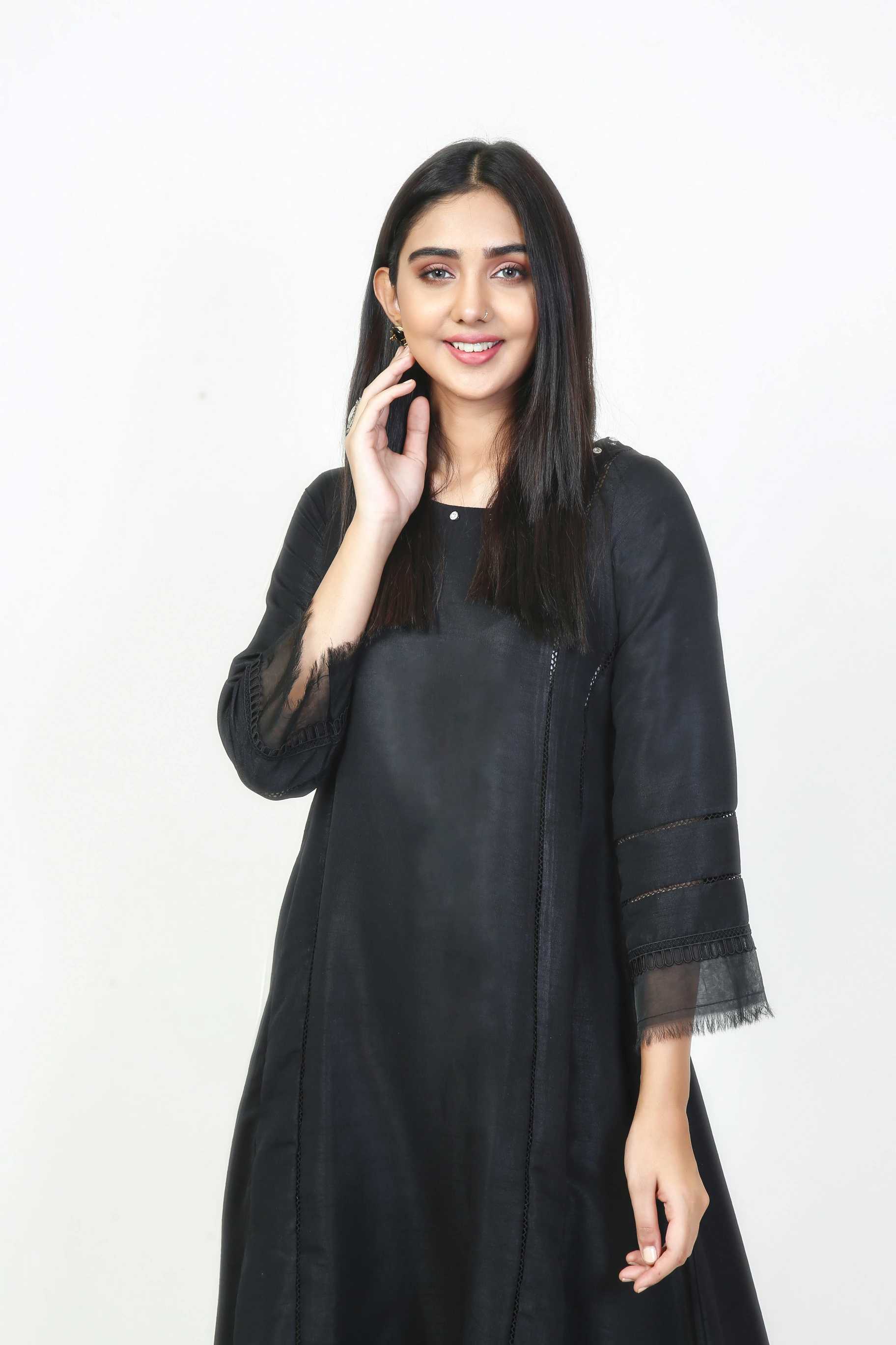 Pret Wear 3 Piece Solid Black Raw Silk Suit