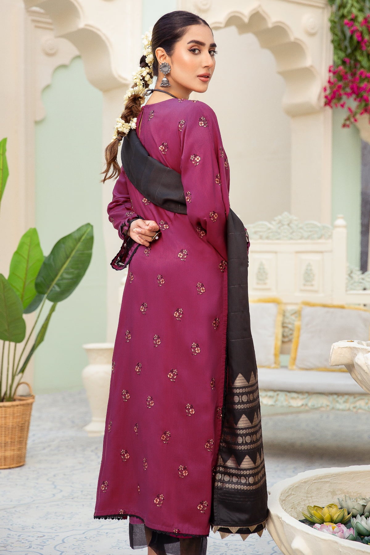 Imroz I-12 : Unstitched Embroidered Viscose 3PC