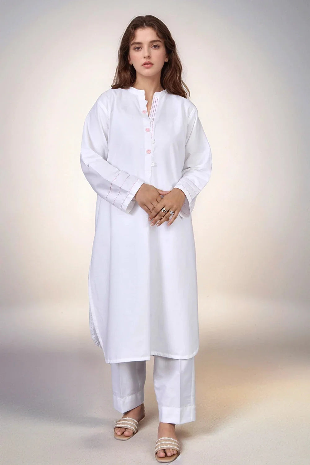 2 Pcs Stitched Cambric Cotton Shirt & Trouser KST-24100 Printed KHAS STORES