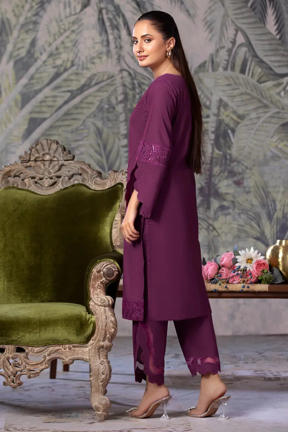 2PC Embroidered Unstitched Cambric Suit KSTE-2862 Embroidered KHAS STORES