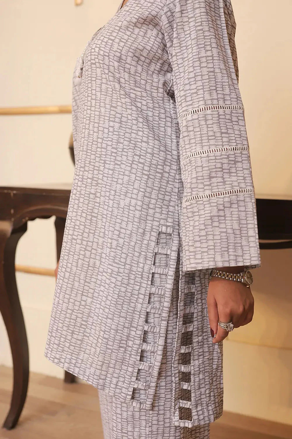 2PC Printed Stitched Cambric Suit KST-24008 Printed KHAS STORES