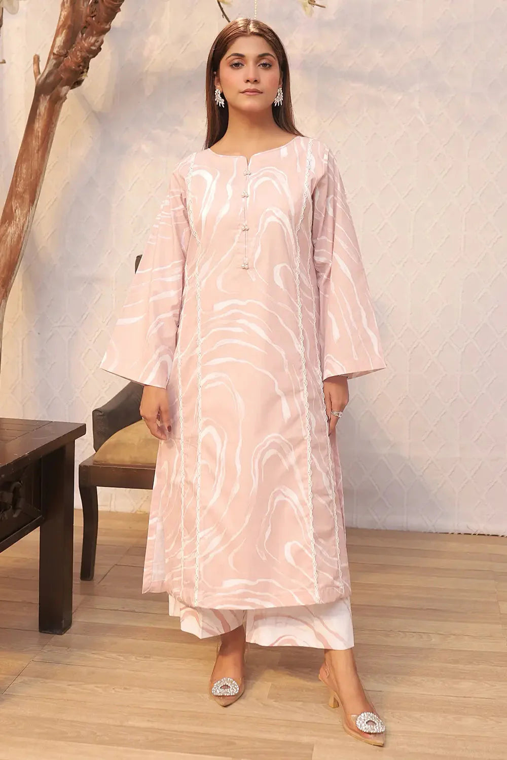 2PC Printed Stitched Cambric Suit KST-24009 Printed KHAS STORES