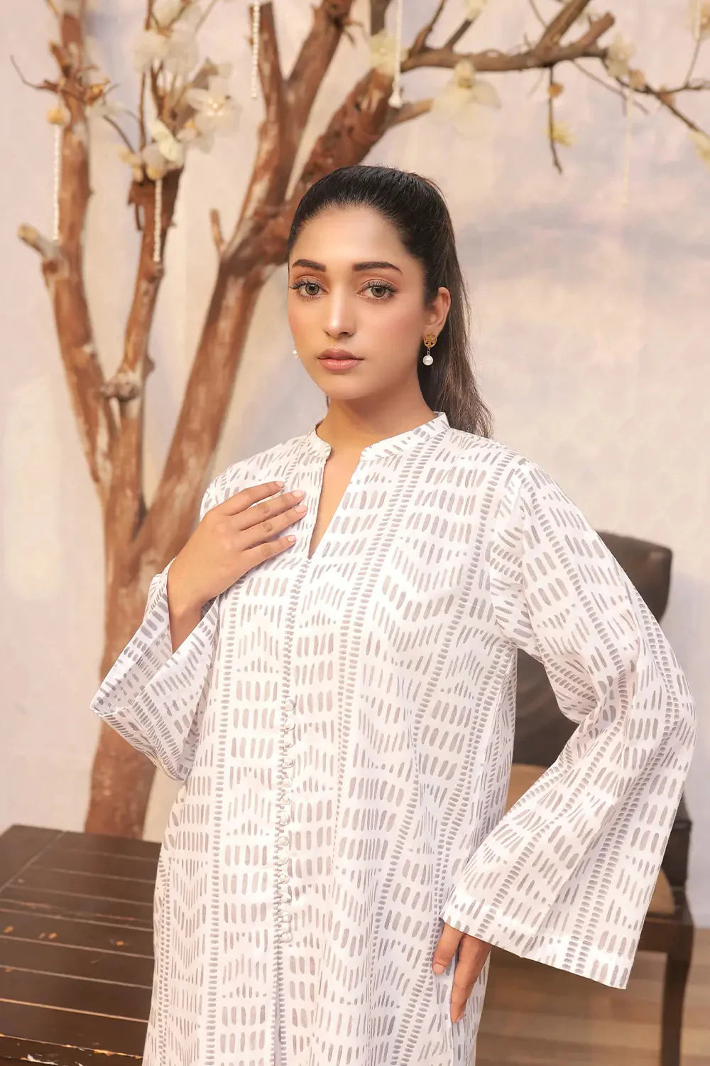 2PC Printed Stitched Cambric Suit KST-24026 Printed KHAS STORES