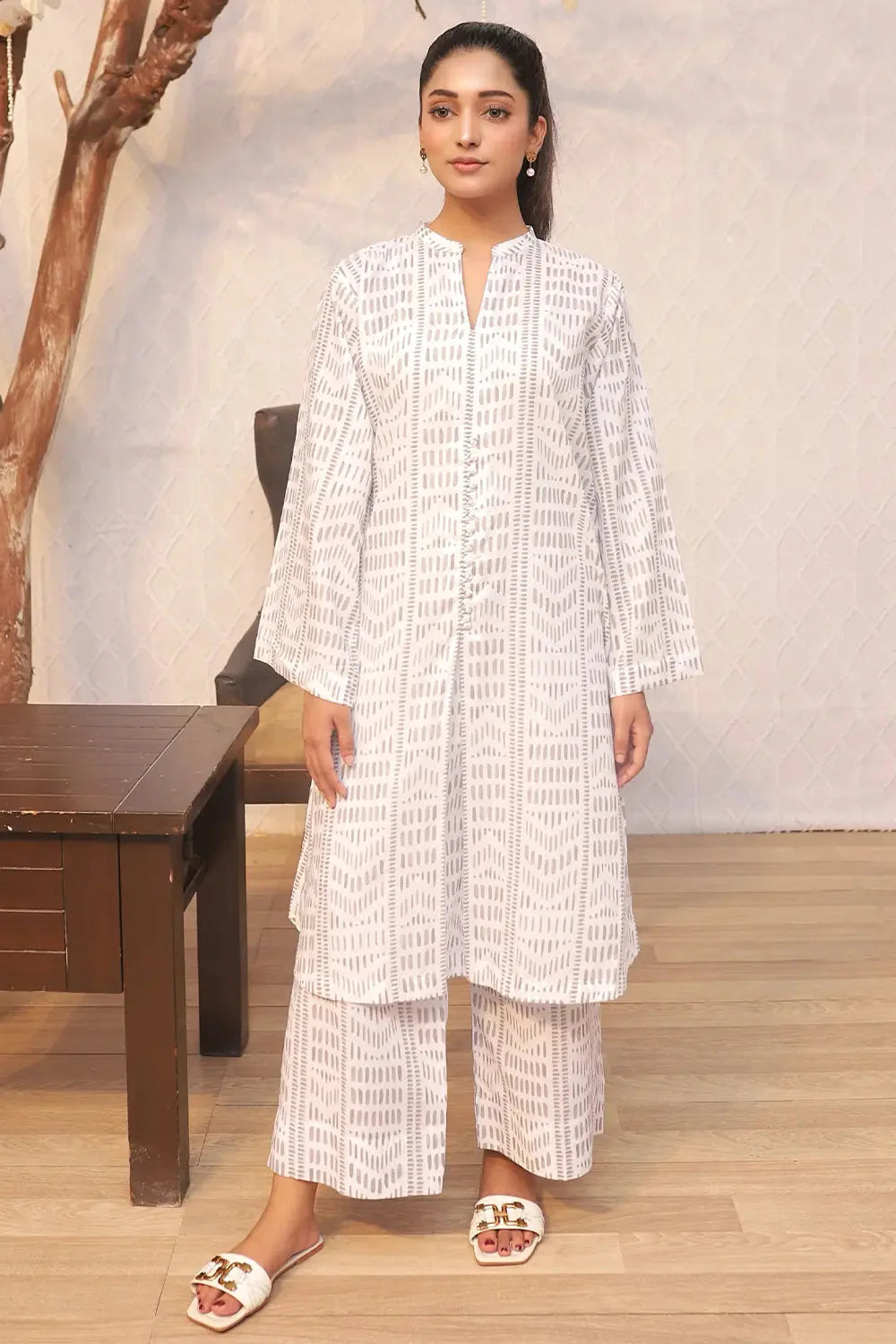 2PC Printed Stitched Cambric Suit KST-24026 Printed KHAS STORES