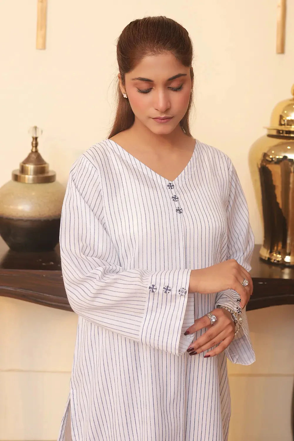 2PC Printed Stitched Cambric Suit KST-24027 Printed KHAS STORES