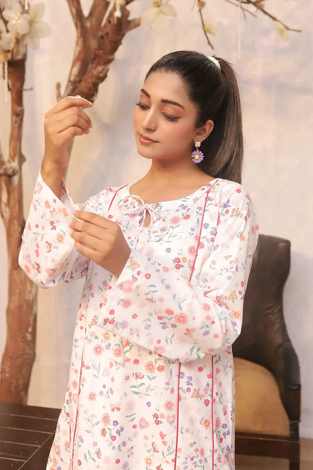 2PC Printed Stitched Cambric Suit KST-24029 Printed KHAS STORES