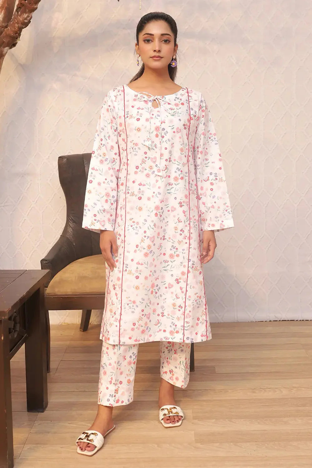 2PC Printed Stitched Cambric Suit KST-24029 Printed KHAS STORES