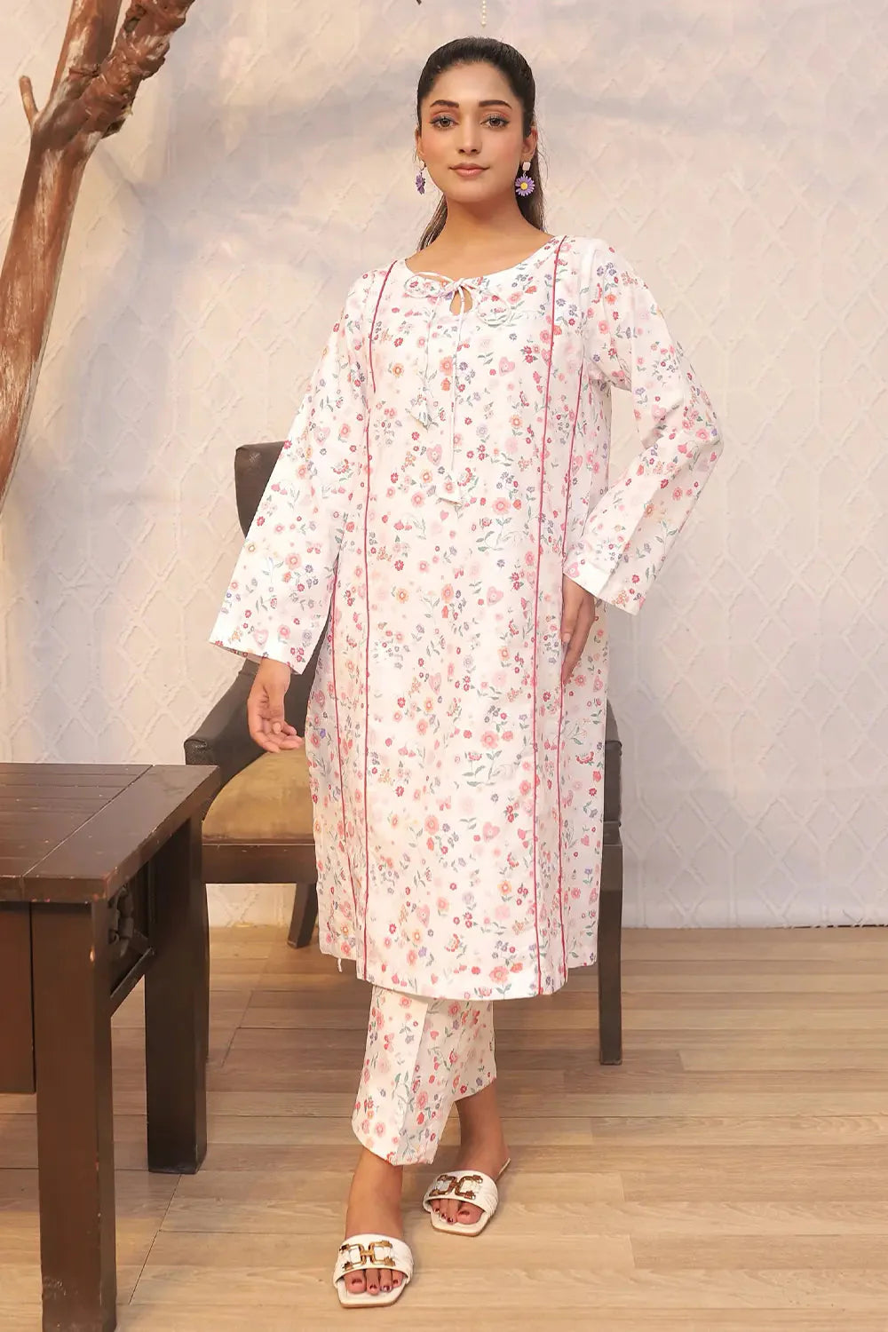 2PC Printed Stitched Cambric Suit KST-24029 Printed KHAS STORES