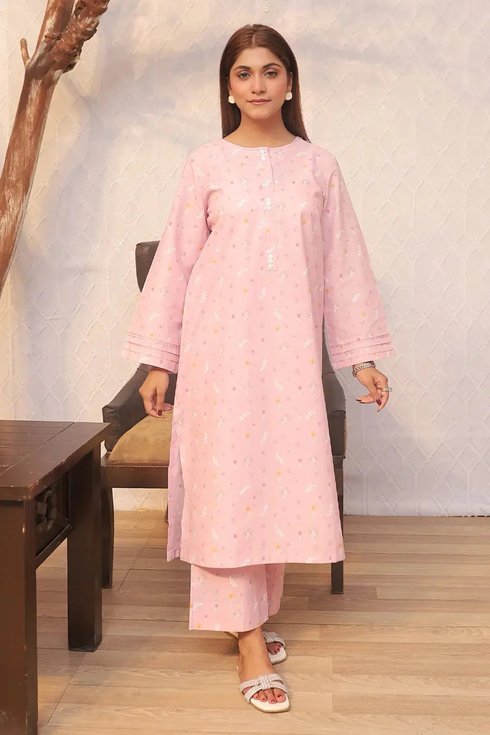 2PC Printed Stitched Cambric Suit KST-24035 Printed KHAS STORES