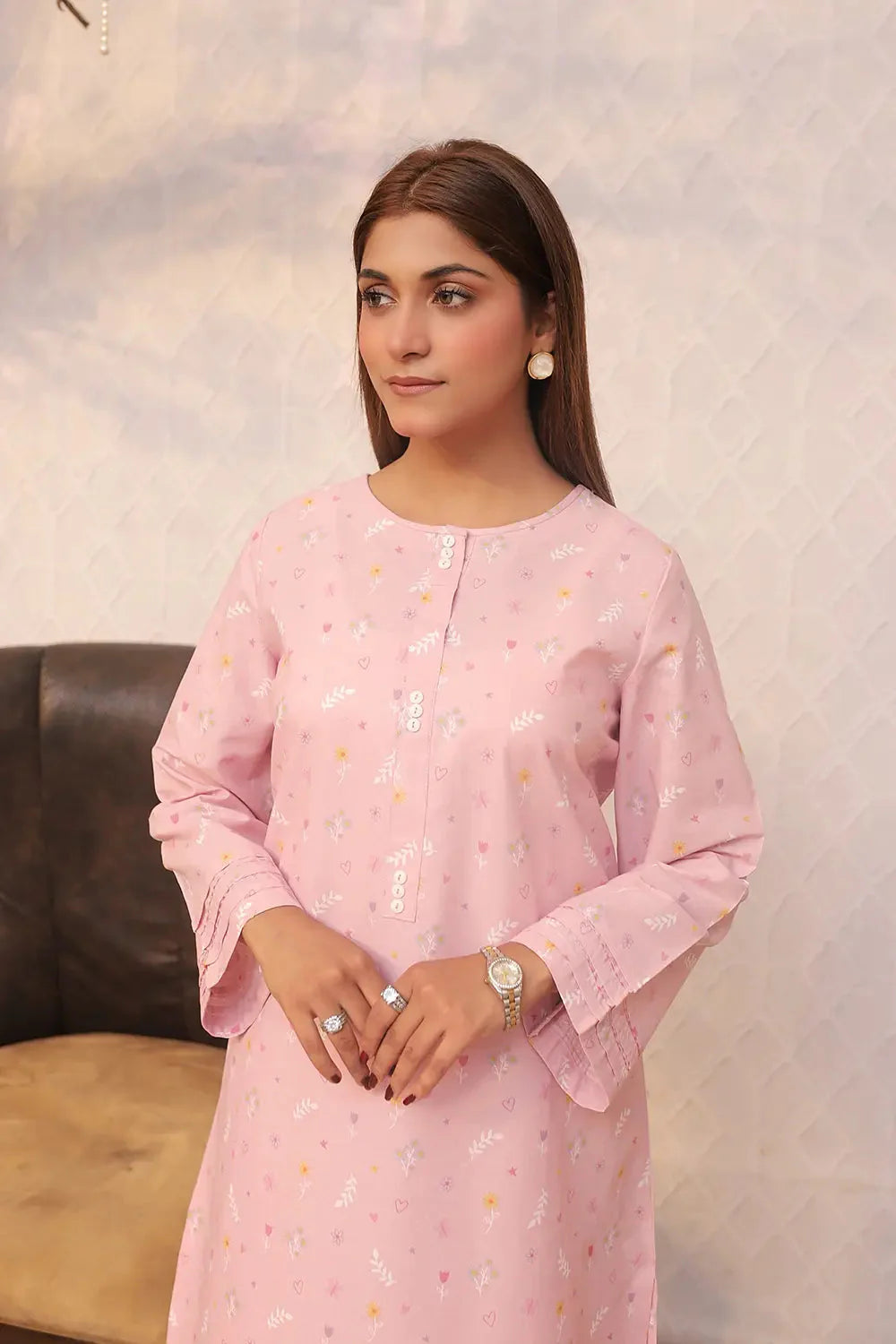 2PC Printed Stitched Cambric Suit KST-24035 Printed KHAS STORES