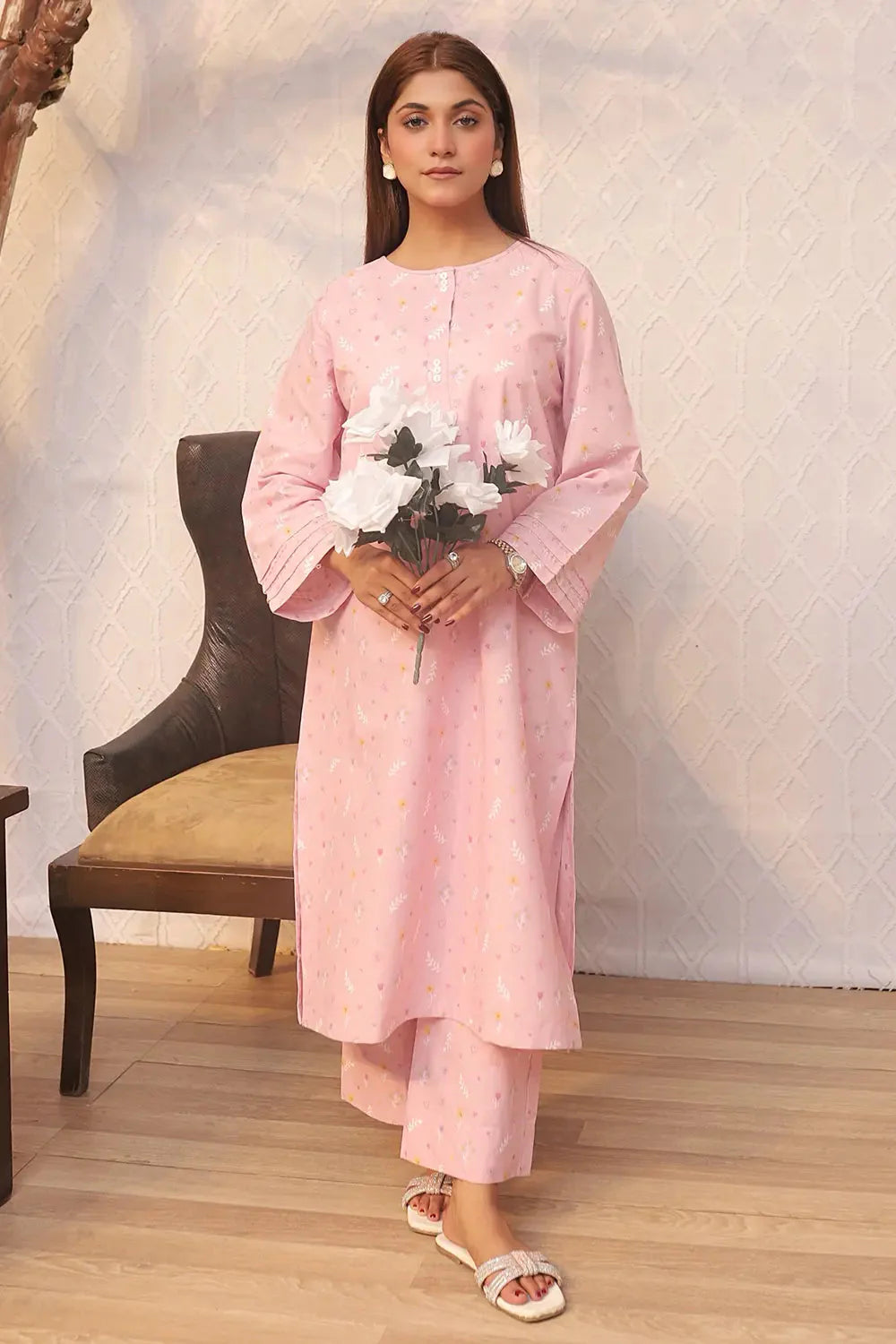 2PC Printed Stitched Cambric Suit KST-24035 Printed KHAS STORES