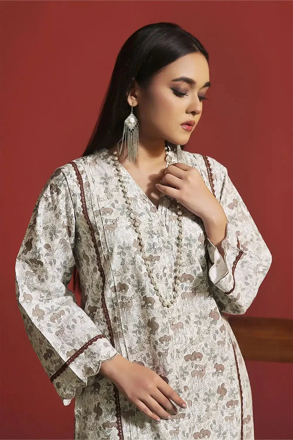 2PC Stitched Cambric Shirt & Trouser RKT-073 KHAS STORES