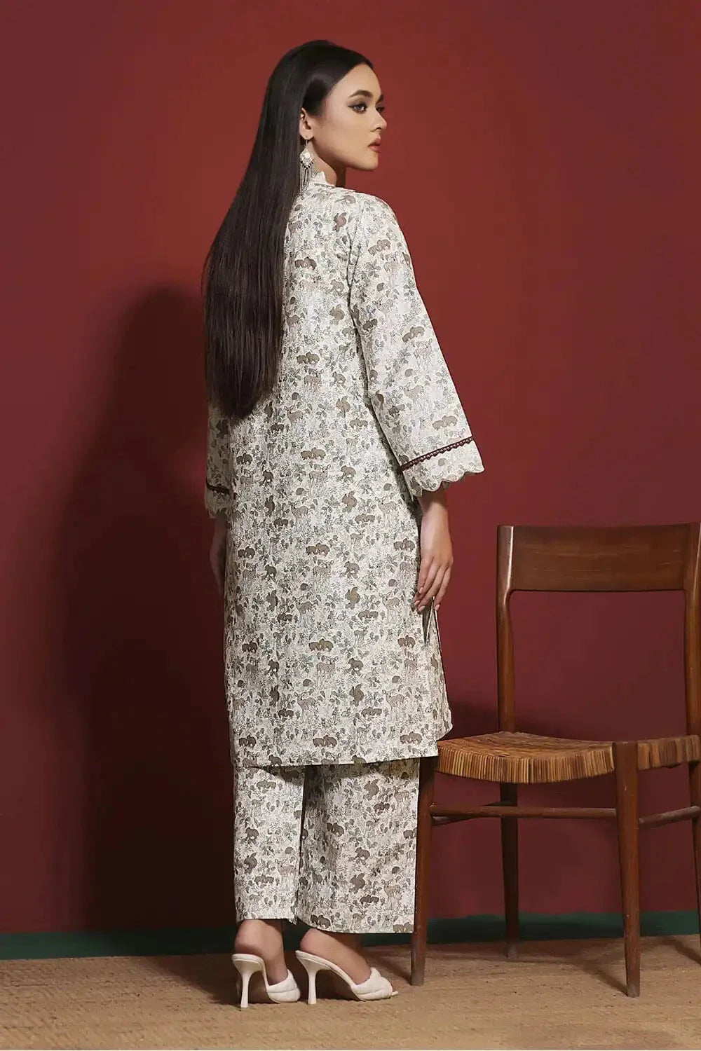 2PC Stitched Cambric Shirt & Trouser RKT-073 KHAS STORES