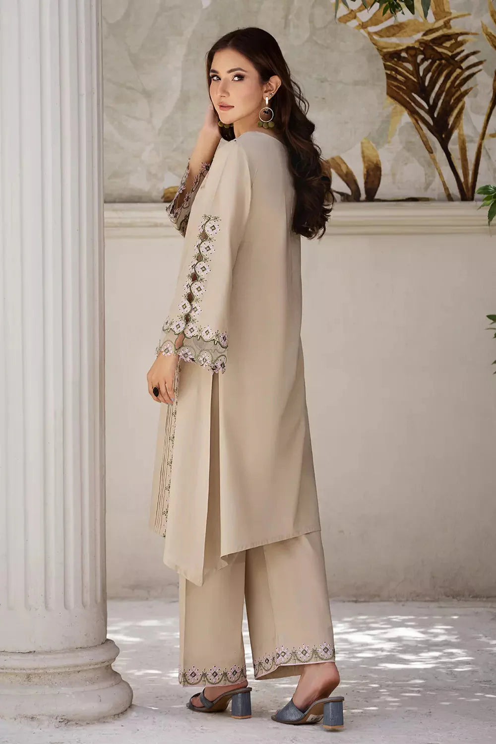 2PC Stitched Embroidered Lawn Shirt and Trouser KSTE-2681 Embroidered KHAS STORES