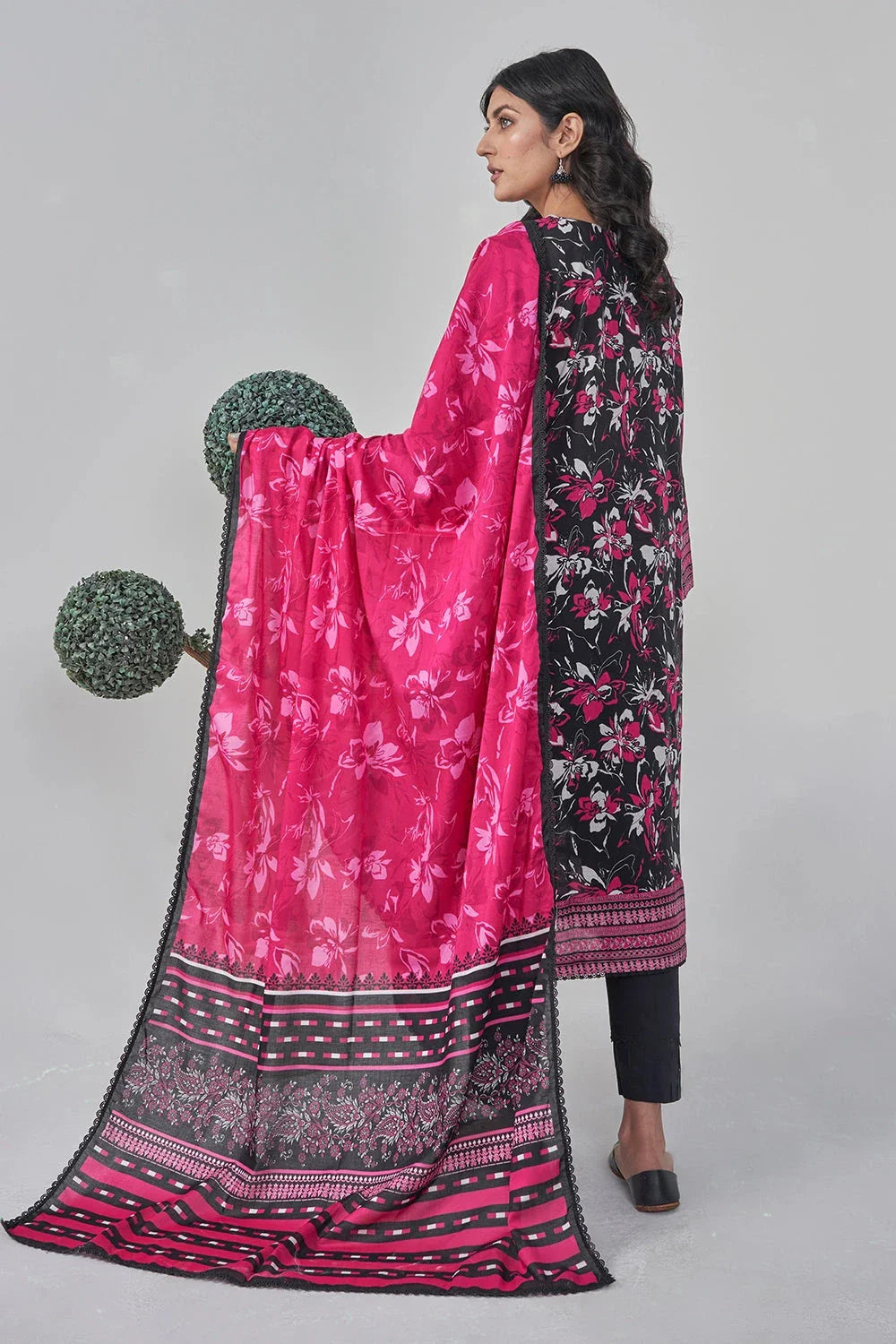 2PC Stitched Printed Lawn Shirt and Dupatta RKTW-3054 Printed KHAS STORES
