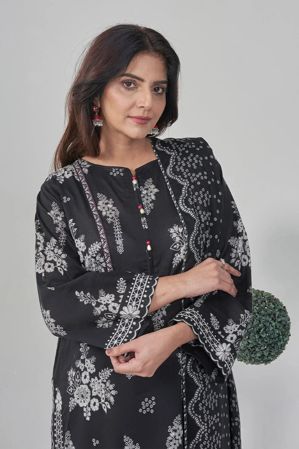 2PC Stitched Printed Lawn Shirt and Dupatta RKTW-3059 Printed KHAS STORES