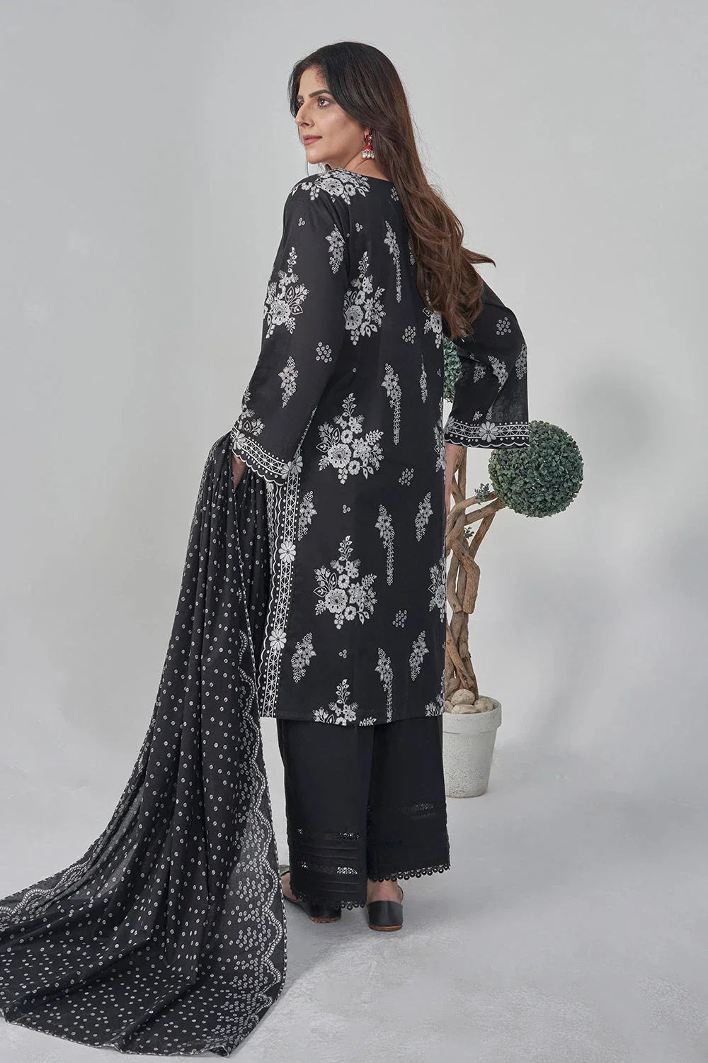 2PC Stitched Printed Lawn Shirt and Dupatta RKTW-3059 Printed KHAS STORES