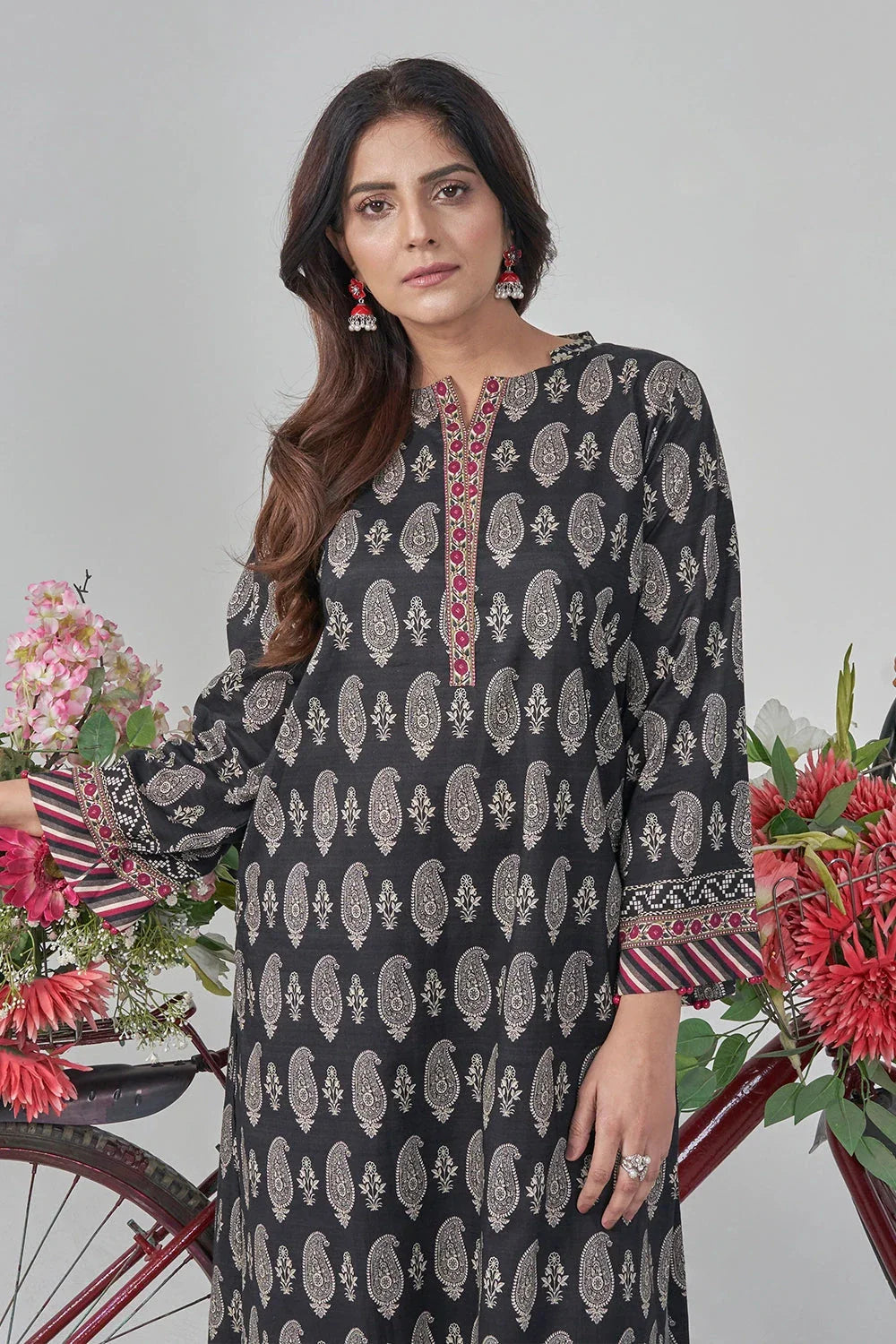 2PC Stitched Printed Lawn Shirt and Trouser RKTW-3026 Printed KHAS STORES