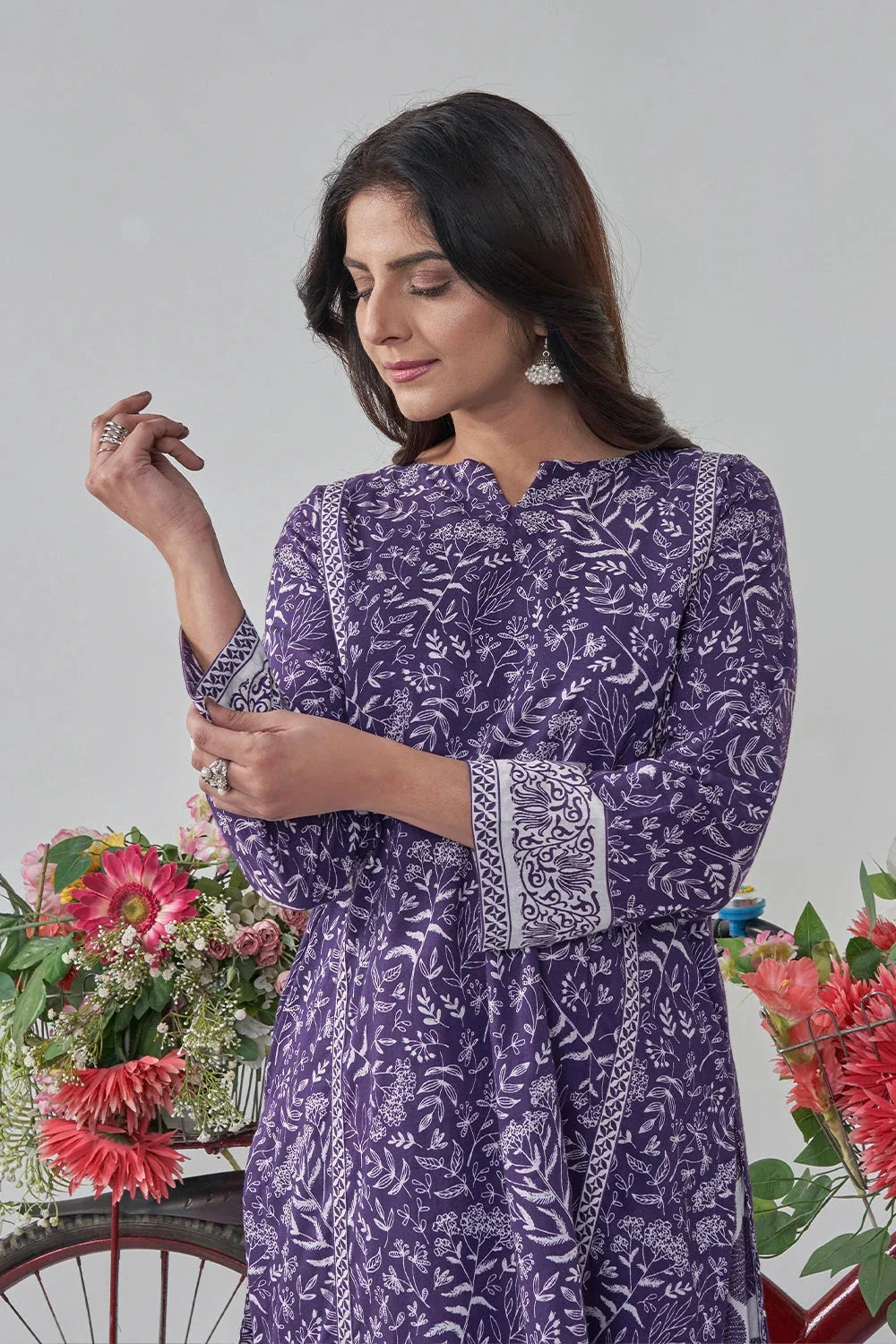 2PC Stitched Printed Lawn Shirt and Trouser RKTW-3027 Printed KHAS STORES