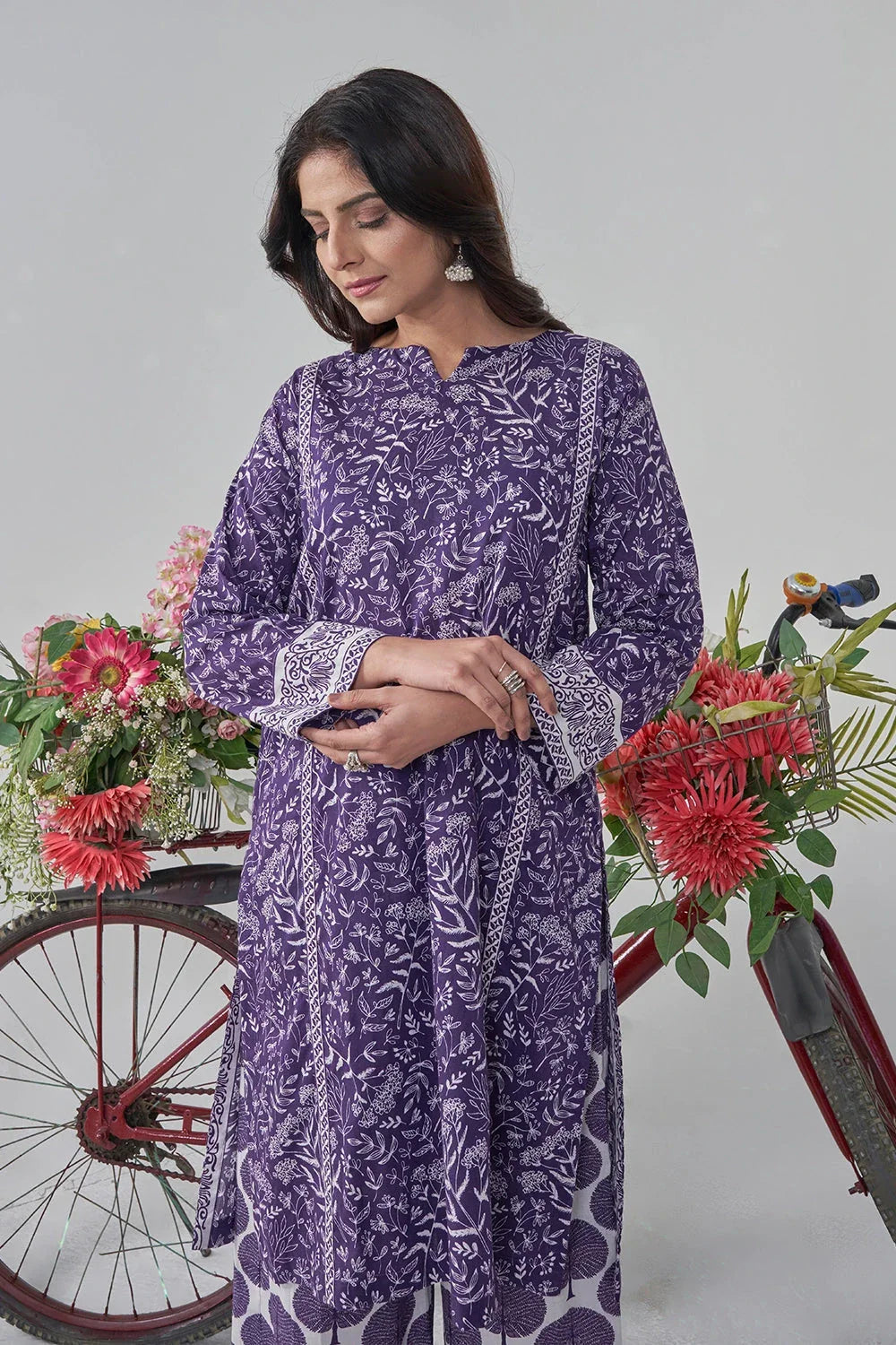 2PC Stitched Printed Lawn Shirt and Trouser RKTW-3027 Printed KHAS STORES