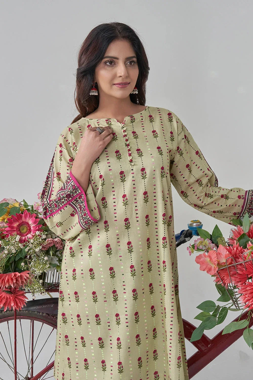 2PC Stitched Printed Lawn Shirt and Trouser RKTW-3030 Printed KHAS STORES