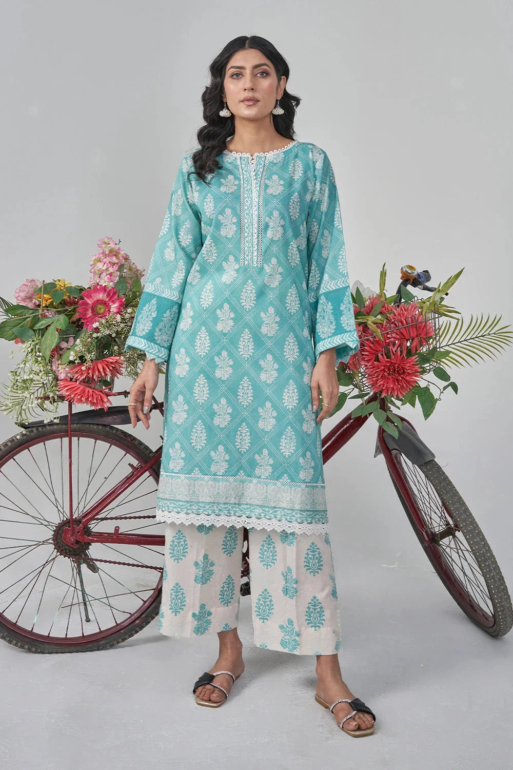 2PC Stitched Printed Lawn Shirt and Trouser RKTW-3031 Printed KHAS STORES