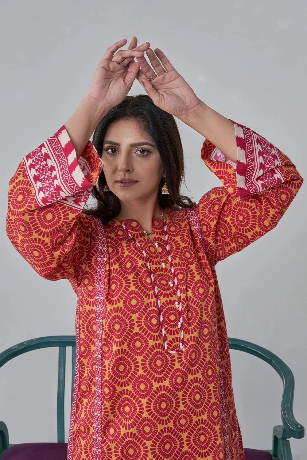 2PC Stitched Printed Lawn Shirt and Trouser RKTW-3032 Printed KHAS STORES