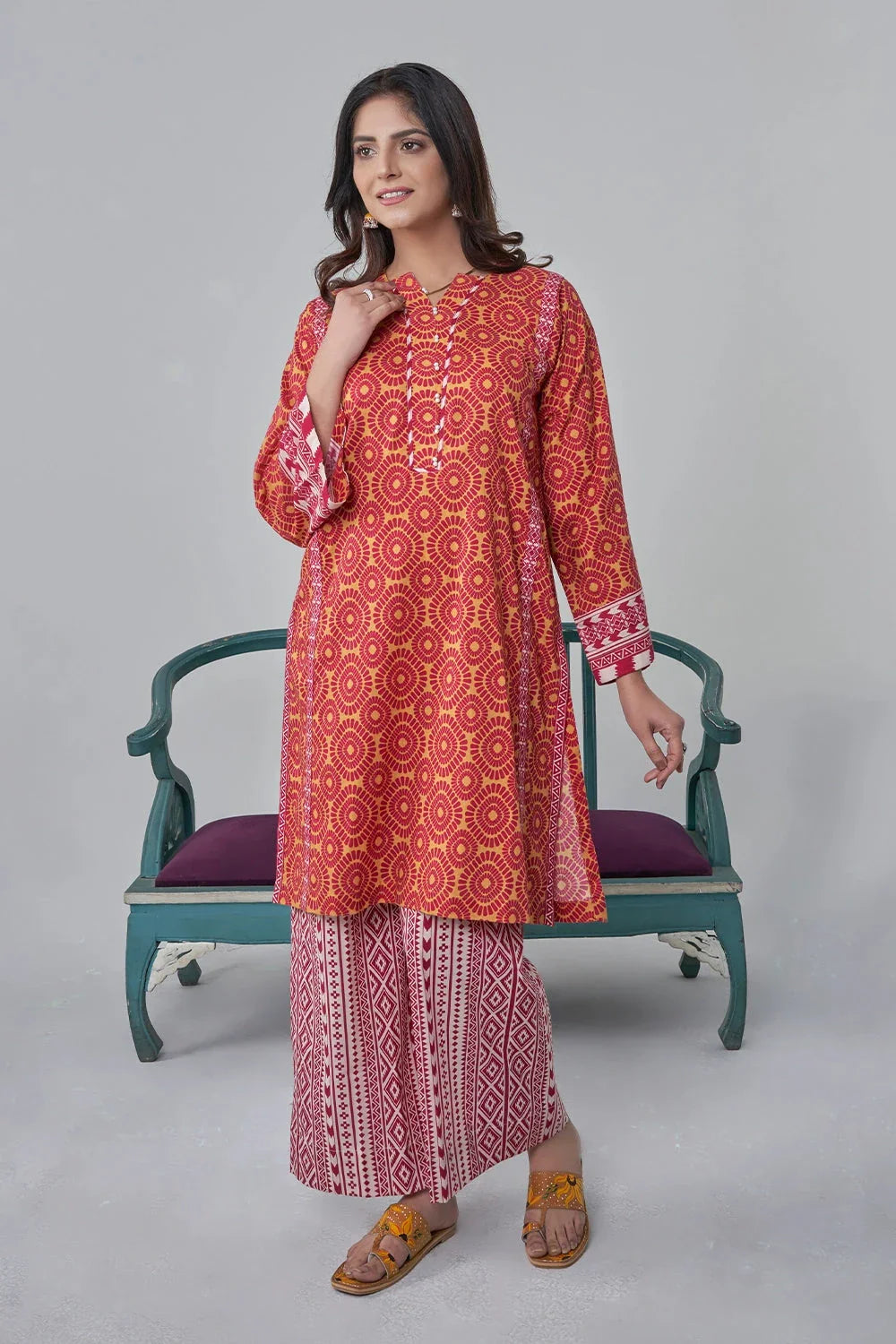 2PC Stitched Printed Lawn Shirt and Trouser RKTW-3032 Printed KHAS STORES