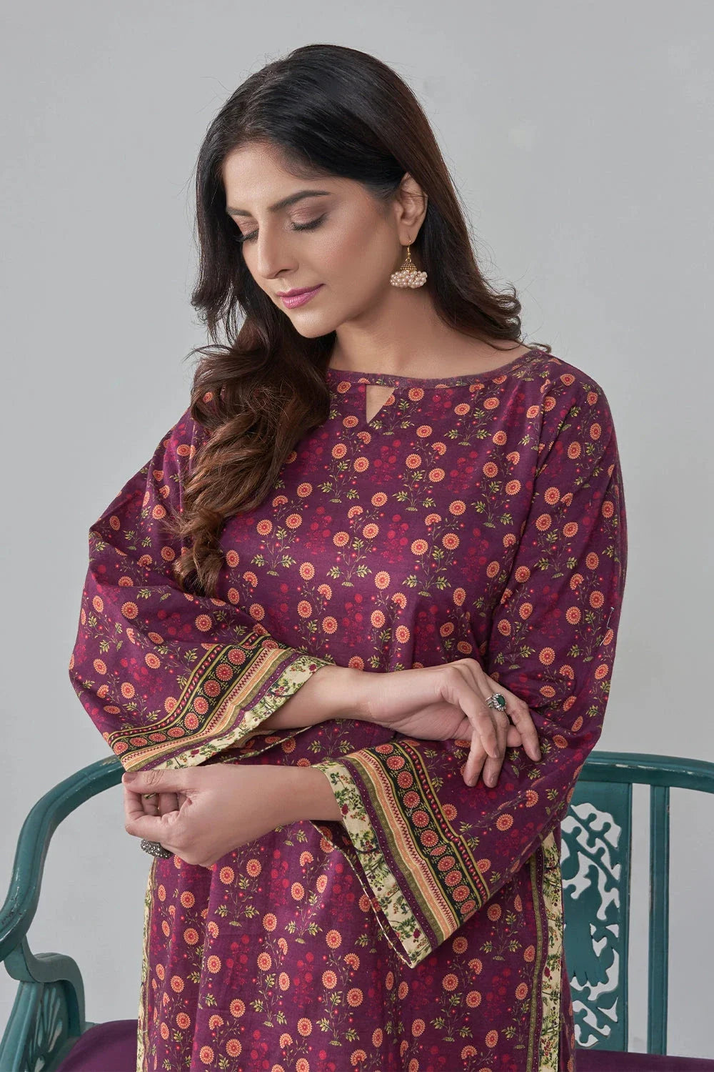 2PC Stitched Printed Lawn Shirt and Trouser RKTW-3033 Printed KHAS STORES