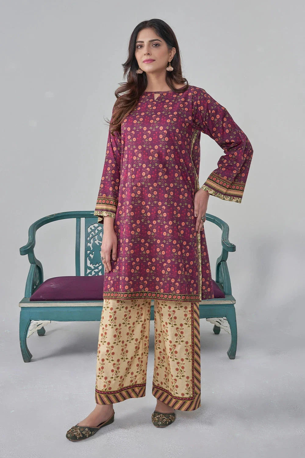 2PC Stitched Printed Lawn Shirt and Trouser RKTW-3033 Printed KHAS STORES