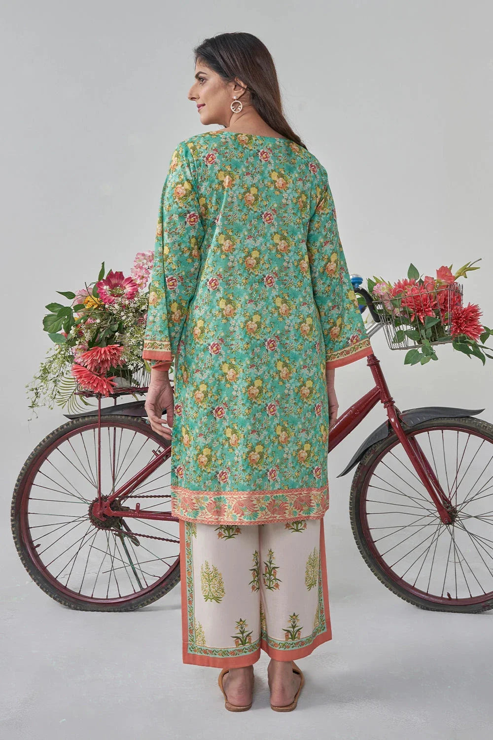 2PC Stitched Printed Lawn Shirt and Trouser RKTW-3048 Printed KHAS STORES