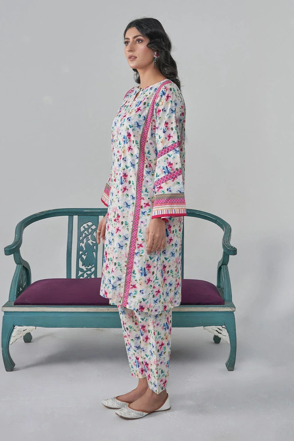 2PC Stitched Printed Lawn Shirt and Trouser RKTW-3049 Printed KHAS STORES