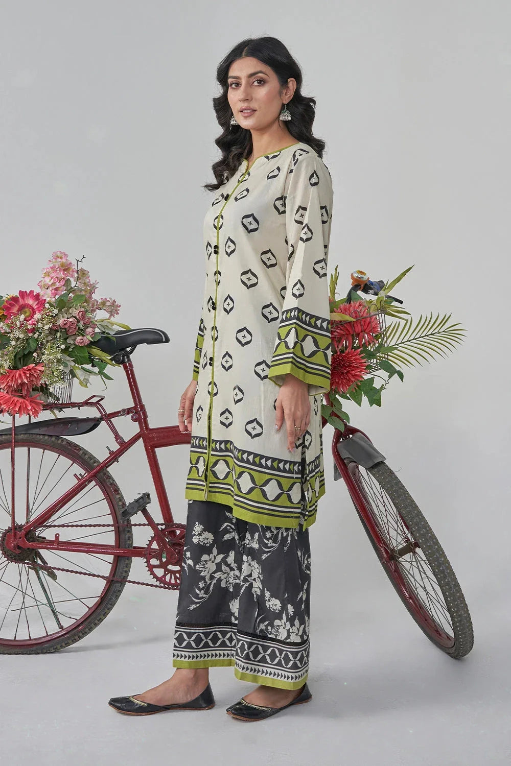 2PC Stitched Printed Lawn Shirt and Trouser RKTW-3050 Printed KHAS STORES